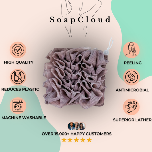 The SoapCloud 2-In-1 Loofah Sponge - Skin Care Bathing Tool